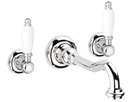 FIRST-BLS1-02-M Встраиваемый смеситель для раковины Исполнение: Бронза, Ручки: Бронза  FIRST-BLS1-02-M Встраиваемый смеситель для раковины Исполнение: Бронза, Ручки: Бронза