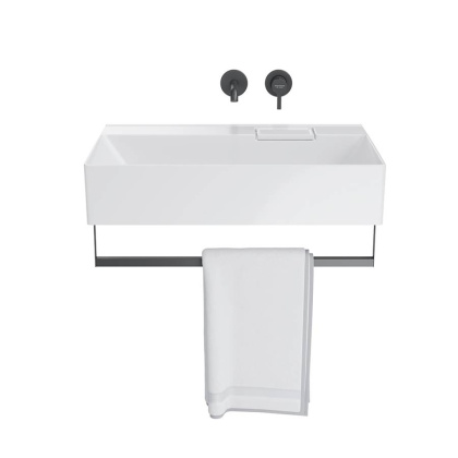 Раковина LOGICA мебельная\подвесная без отверстий 70, белая глянцевая