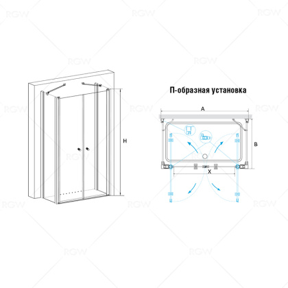 Душевой уголок RGW PA-47 (PA-04 + Z-050-1 + держатель) 04084707-011 Душевой уголок RGW PA-47 (PA-04 + Z-050-1 + держатель) 04084707-011