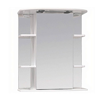 Шкаф-зеркало Onika Глория 65 белый, правый, с подсветкой