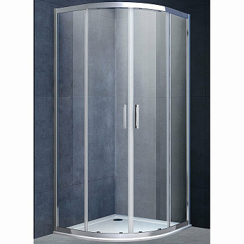 Душевой уголок Alpha VSQ-3AL800CL, 800*800, хром, стекло прозрачное