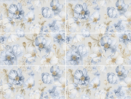 Плитка Elite Bluebell Decor A+B 60x120 Matt