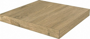 Ступень угловая клееная левая Сальветти капучино 33x33x0,9