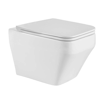 Унитаз подвесной Point Аврора безободковый, белый, сиденье дюропласт микролифт быстросъем., PN41101