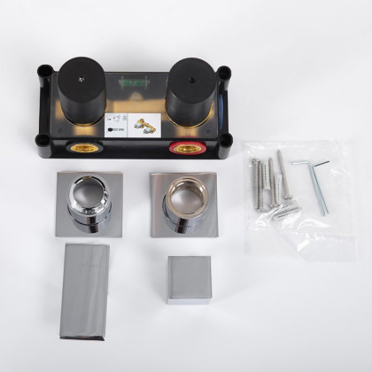 PORTA-VDIM3-M-SS Встраиваемый однорычажный смеситель с поворотном переключателем на 3 выхода, исполнение sunset