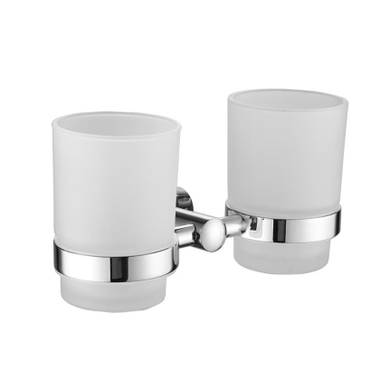 2 стакана с держателем, SG5122 Shevanik, Хром 2 стакана с держателем, SG5122 Shevanik, Хром