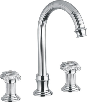 OLIMP-BLS2-A-02-O Смеситель на раковину на три отверстия, высокий, с донным клапаном, бронза OLIMP-BLS2-A-02-O Смеситель на раковину на три отверстия, высокий, с донным клапаном, бронза