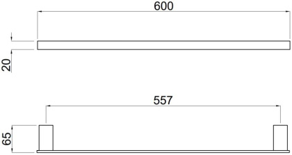 Держатель для полотенец Allen Brau Infinity 6.21011-31 черный матовый