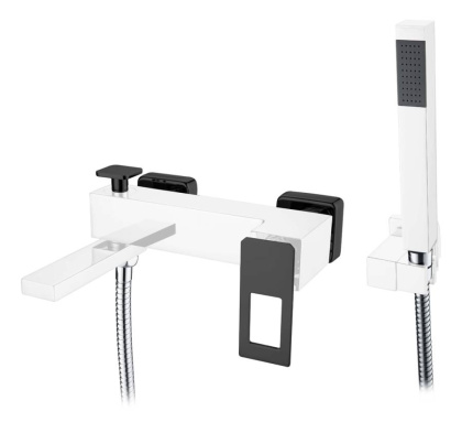 Смеситель для ванны QChromeBlack_Комплект Смеситель для ванны QChromeBlack_Комплект