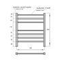 Полотенцесушитель электрический Point Веста PN70756W П7 500x600, диммер слева, белый Полотенцесушитель электрический Point Веста PN70756W П7 500x600, диммер слева, белый