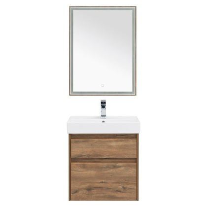 Мебель для ванной Aquanet Nova Lite 60 дуб рустикальный (2 ящика)