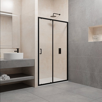 Душевая дверь RGW Passage PA-14 B 160 41081416-14 профиль Черный стекло прозрачное