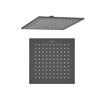 Квадратный верхний душ  250*250*7 мм AQUATEK, матовый черный AQ2076MB 