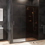 W90G-150-1-195BBr Gem Solo Дверь душевая 150х195, стекло бронзовое, профиль черный матовый