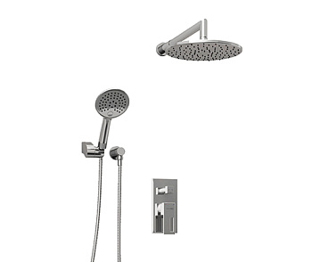 A14130 Встраиваемый комплект для душа с верхней душевой насадкой и лейкой Wasserkraft