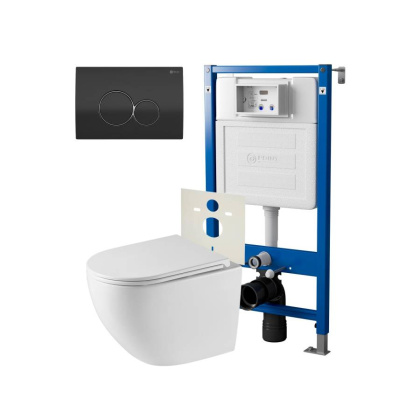 Сет: Система инсталляции Point Элемент для подвесного унитаза PN45120 + Клавиша смыва для инсталляции Point Виктория, черная/хром, PN44061BC + Унитаз подвесной Point Сатурн безободковый, белый, сиденье дюропласт микролифт быстросъемное PN41901 Сет: Система инсталляции Point Элемент для подвесного унитаза PN45120 + Клавиша смыва для инсталляции Point Виктория, черная/хром, PN44061BC + Унитаз подвесной Point Сатурн безободковый, белый, сиденье дюропласт микролифт быстросъемное PN41901