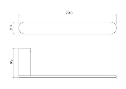 Полотенцедержатель AQUATEK AQ4419CR ЛИРА
