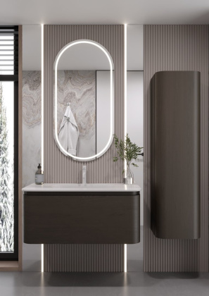 OVALE 1 полка 100CM ШПОН тумба + раковина OV0110100-100 Boheme OVALE 1 полка 100CM ШПОН тумба + раковина OV0110100-100 Boheme