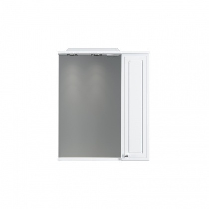 Зеркальный шкаф Palace One с подсветкой правый, 75х60х19 см, белый, M41MPR0601WG