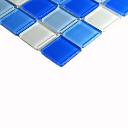 Мозаика стеклянная Blue Wave-3 (чип 4*25*25) 300*300(22шт-1.98м2), м2
