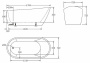 Акриловая ванна без перелива BELBAGNO BB62-1700-W0, 1700х720х720 Акриловая ванна без перелива BELBAGNO BB62-1700-W0, 1700х720х720