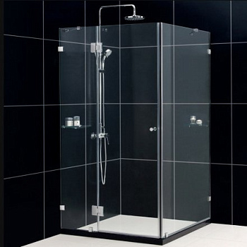Душевой уголок RGW HO-44, 01064480-11, 80 х 100 x 195 см, дверь распашная, стекло прозрачное, хром