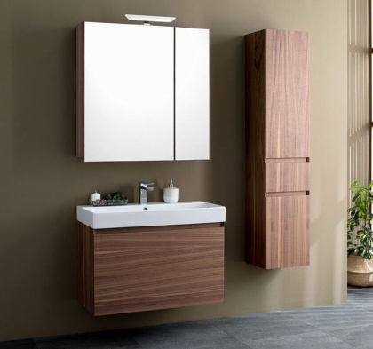 Зеркало-шкаф Aquanet Нью-Йорк 100 орех