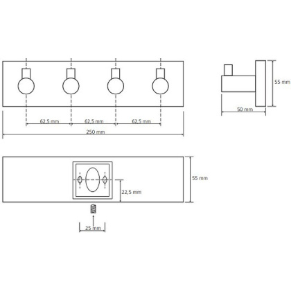 Планка с 4-мя крючками 132405212