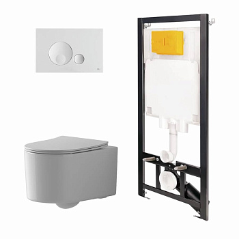 Сет: Инстал.OLI 80 ECO +панель Globe бел., OLI+Унитаз Point Веста, белый Сет: Инстал.OLI 80 ECO +панель Globe бел., OLI+Унитаз Point Веста, белый