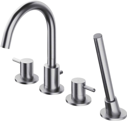 Смеситель для ванны на 4 отверстия OMNIRES Y Y1232NI (никель)