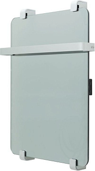 Полотенцесушитель электрический Allen Brau Infinity 60x44 с рейлингом и креплением, серебро браш Полотенцесушитель электрический Allen Brau Infinity 60x44 с рейлингом и креплением, серебро браш