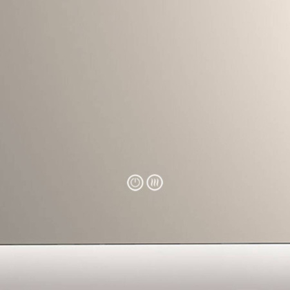 Зеркало LED VLM-3BE800-2 800х600 c сенсорным выключателем и диммером, антизапотевание