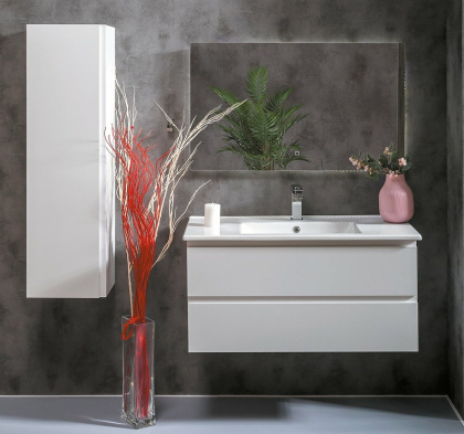 Тумба CAPOLDA 100 белая + ручка белая 849-100-W Boheme