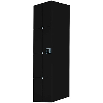 Пенал Piazza черный+хром без ножек_Комплект 844-BCR Boheme