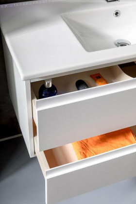 Тумба CAPOLDA 100 белая + ручка белая 849-100-W Boheme