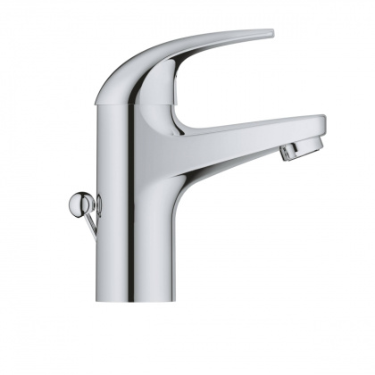 Смеситель для раковины GROHE BauCurve однорычажный DN 15, с донным клапаном, хром (32805000)