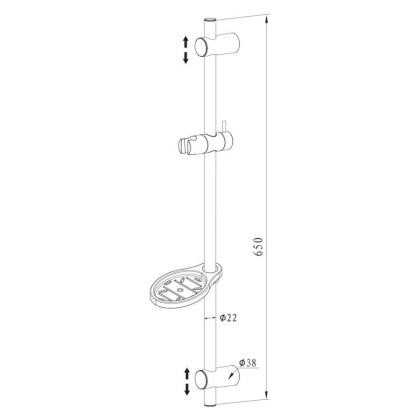 Штанга для душа KD02 Штанга для душа KD02
