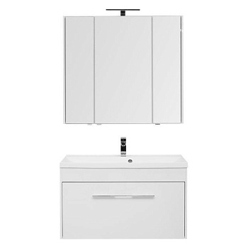 Мебель для ванной Aquanet Августа 100 белый (раковина Нота NEW)