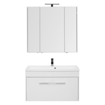 Мебель для ванной Aquanet Августа 100 белый (раковина Нота NEW)