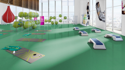 Спортивный линолеум Tarkett Omnisports Action 65 Field Green Спортивный линолеум Tarkett Omnisports Action 65 Field Green