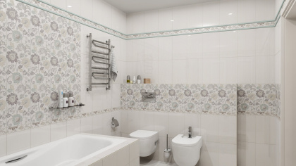 Плитка настенная 6233 Луиза бежевый (25см*40см*8мм) (11шт/1,1м2) , м2