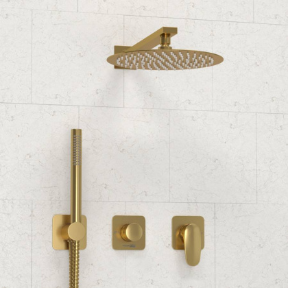 A3651.282.180.259.285.194.286  Встраиваемый комплект для душа с верхней душевой насадкой и лейкой