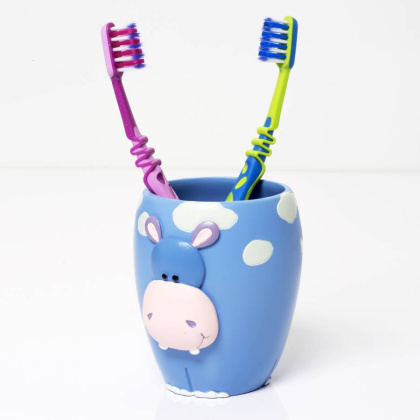 Стакан для зубных щеток Lippe, 9,5х9,8х8,1 см, синий, K-8128