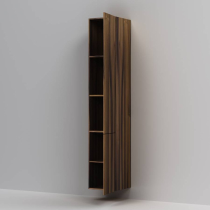 Шкаф-пенал, подвесной, правый, 30 см, двери, push-to-open, орех M90CHR0306HF