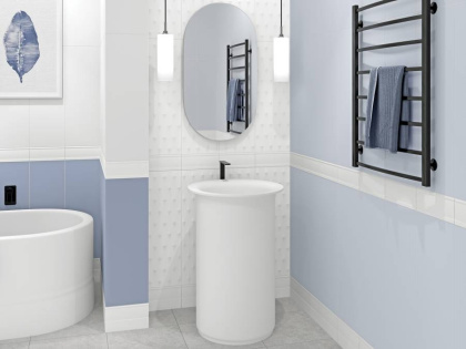 Плитка Meissen Keramik Trendy светло-голубой 25x75 TYU491 Плитка Meissen Keramik Trendy светло-голубой 25x75 TYU491