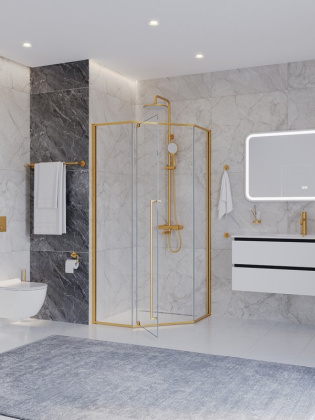 Душевой уголок CEZARES PLANE-P-1-90-C-CR