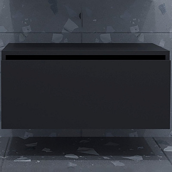 Ящик под столешницу 60см АНТРАЦИТ мат. VALLESSI UNO-S 897-060-A mat Boheme