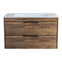 База под раковину Chiara 2D 800 подвесная, 2 выкатных ящика soft-close, С.Oak