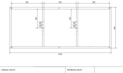 Рама для ванны LORENA 140 Рама для ванны LORENA 140