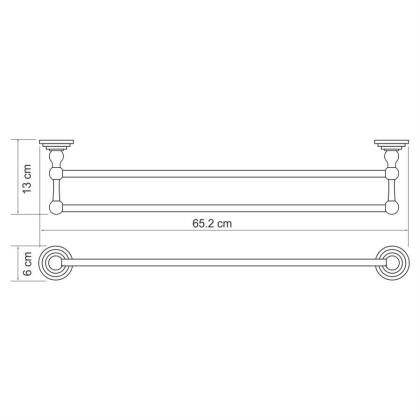 Ammer K-7040 Штанга для полотенец двойная